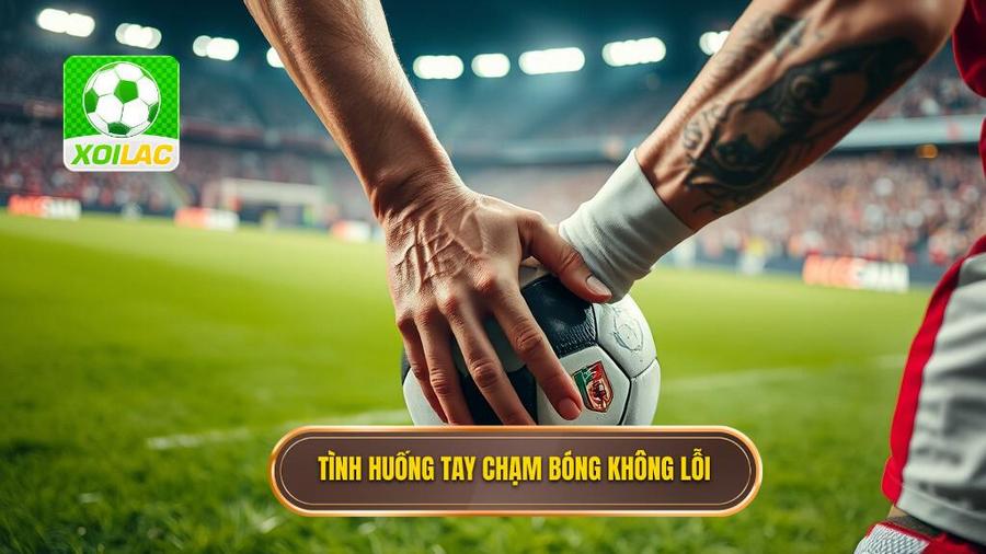 2. Tình huống tay chạm bóng không lỗi