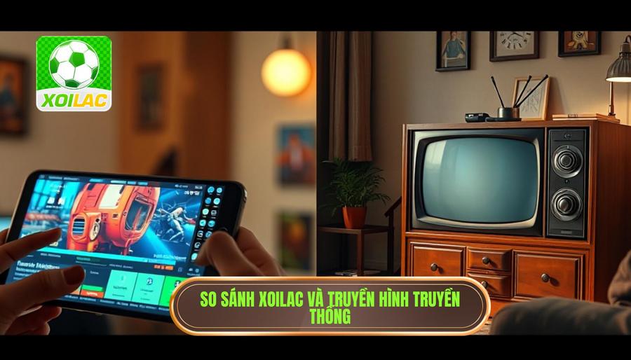 Bảng so sánh trải nghiệm xem bóng đá tại Xoilac vs Truyền hình truyền thống