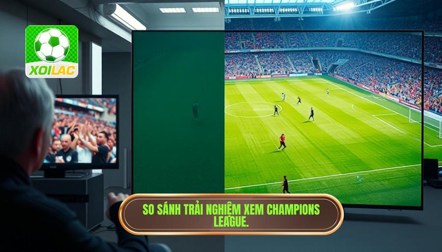Bảng so sánh trải nghiệm xem Champions League